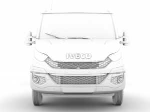 iveco daily single cab l4 chassis 2014 3D-Modell