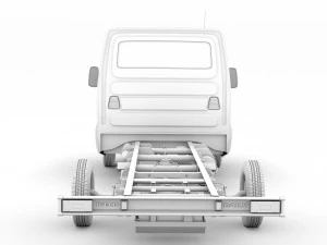 iveco daily single cab l4 chassis 2014 3D Model
