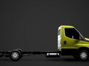 iveco daily single cab l4 chassis 2014 3D Model