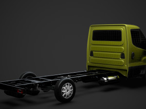 iveco daily single cab l4 chassis 2014 3D-Modell