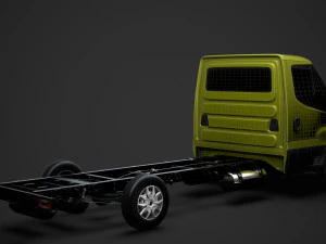 iveco daily single cab l4 chassis 2014 3D Model