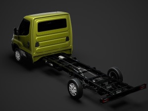 iveco daily single cab l4 chassis 2014 3D-Modell