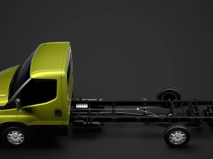 iveco daily single cab l4 chassis 2014 3D Model