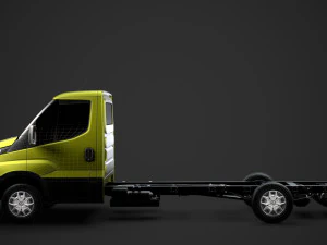 iveco daily single cab l4 chassis 2014 3D Model