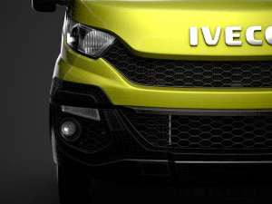 iveco daily single cab l4 chassis 2014 3D Model