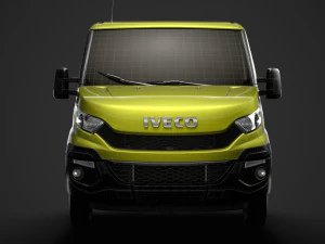 iveco daily single cab l4 chassis 2014 3D Model