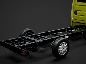 iveco daily single cab l4 chassis 2014 3D Model