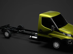 iveco daily single cab l4 chassis 2014 3D Model
