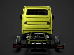 iveco daily single cab l4 chassis 2014 3D Model