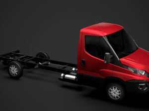 iveco daily single cab l4 chassis 2019 3D Model