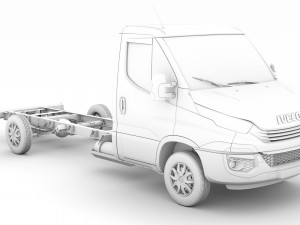 iveco daily single cab l4 chassis 2019 Modelo 3D