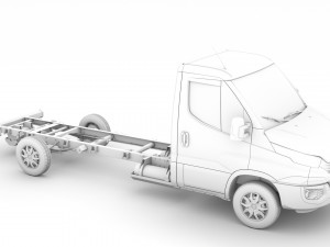 iveco daily single cab l4 chassis 2019 Modelo 3D