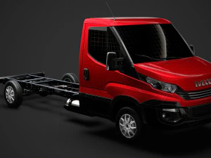 iveco daily single cab l4 chassis 2019 3D Model