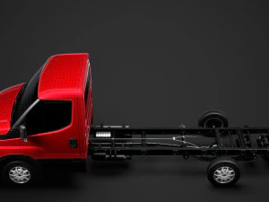 iveco daily single cab l4 chassis 2019 3D Model