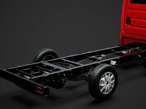 iveco daily single cab l4 chassis 2019 3D Model