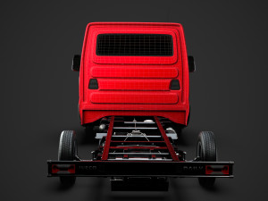 iveco daily single cab l4 chassis 2019 Modelo 3D