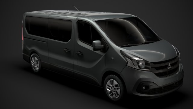 mitsubishi express minibus lwb 2020 Modèle 3D .c4d .max .obj .3ds .fbx .stl .blend 