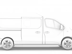 mitsubishi express minibus lwb 2020 3D Model