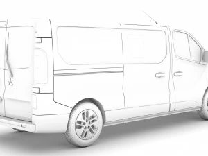 mitsubishi express minibus lwb 2020 3D Model