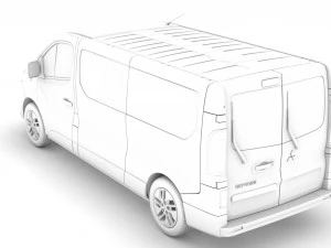 mitsubishi express minibus lwb 2020 3D Model