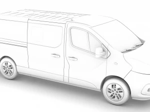 mitsubishi express minibus lwb 2020 3D Model