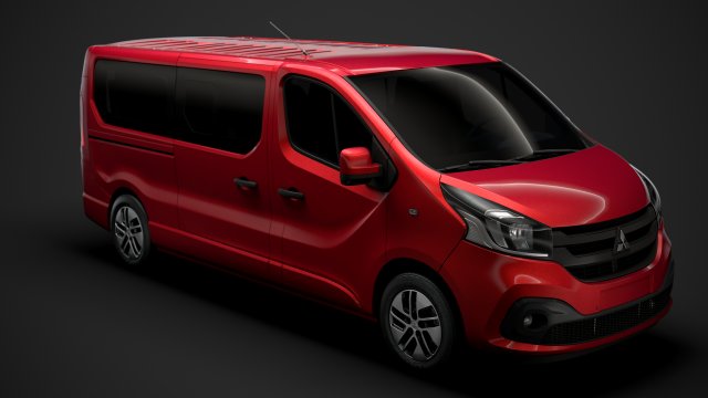mitsubishi express spaceclass lwb 2020 3D Model .c4d .max .obj .3ds .fbx .stl .blend 