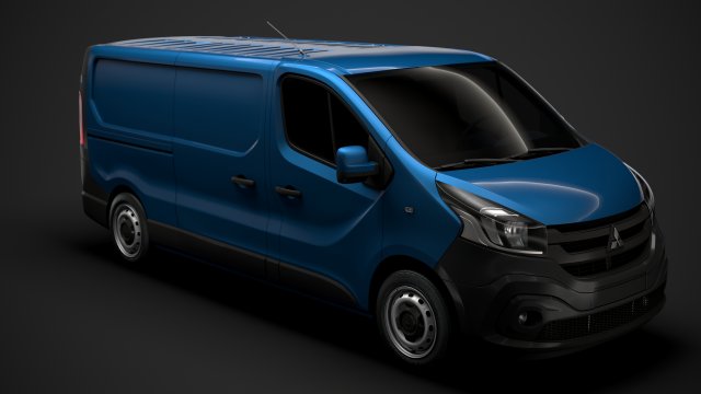mitsubishi express van lwb 2020 Modelo 3D .c4d .max .obj .3ds .fbx .stl .blend 