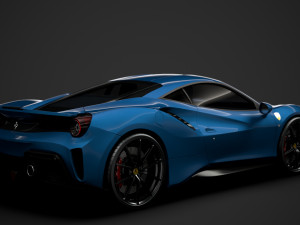 ferarri gtb 488 pista 2020 3D मॉडल