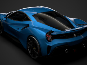 ferarri gtb 488 pista 2020 3D मॉडल