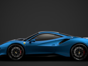 ferarri gtb 488 pista 2020 3D मॉडल