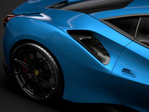 ferarri gtb 488 pista 2020 3D मॉडल