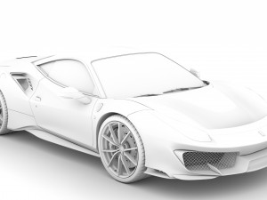 ferarri gtb 488 pista 2020 3D मॉडल