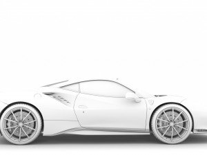 ferarri gtb 488 pista 2020 3D मॉडल