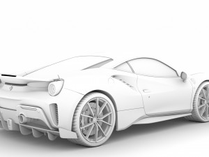 ferarri gtb 488 pista 2020 3D मॉडल