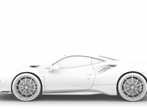 ferarri gtb 488 pista 2020 3D मॉडल