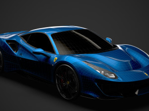 ferarri gtb 488 pista 2020 3D मॉडल