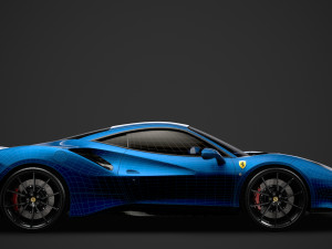 ferarri gtb 488 pista 2020 3D मॉडल