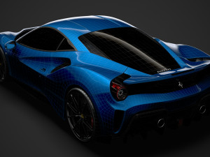 ferarri gtb 488 pista 2020 3D मॉडल