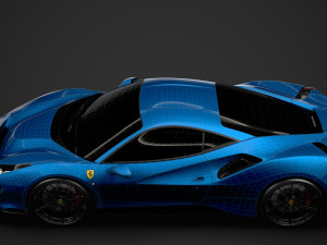 ferarri gtb 488 pista 2020 3D मॉडल