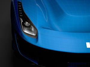 ferarri gtb 488 pista 2020 3D मॉडल