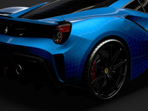 ferarri gtb 488 pista 2020 3D मॉडल