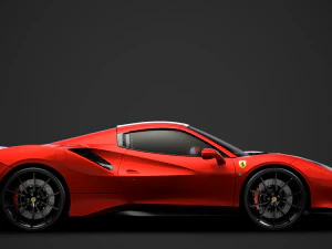 ferarri spider 488 pista 2020 3D Model