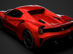 ferarri spider 488 pista 2020 3Dモデル