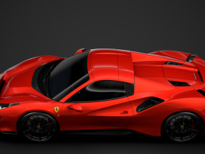 ferarri spider 488 pista 2020 3Dモデル