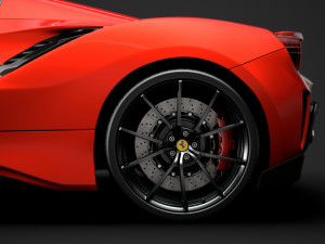 ferarri spider 488 pista 2020 3Dモデル