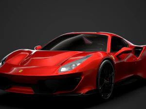 ferarri spider 488 pista 2020 3D Model