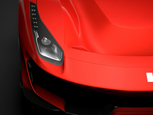 ferarri spider 488 pista 2020 3Dモデル