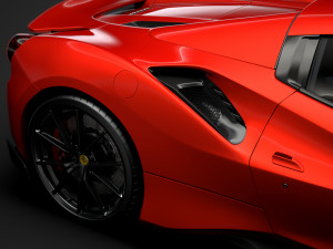 ferarri spider 488 pista 2020 3Dモデル