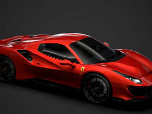 ferarri spider 488 pista 2020 3D Model