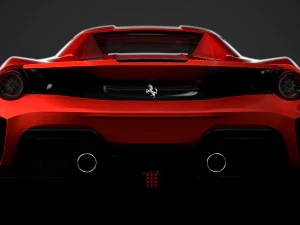 ferarri spider 488 pista 2020 3D Model